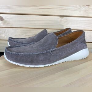 Olukai Ka'a Loafer Shoes Mens 11 US Gray Suede Slip On Comfort Casual Moc Toe